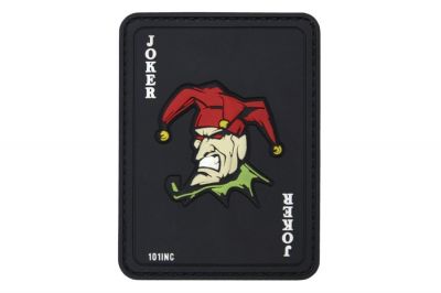 101 Inc PVC Velcro Patch "Joker" (Black)