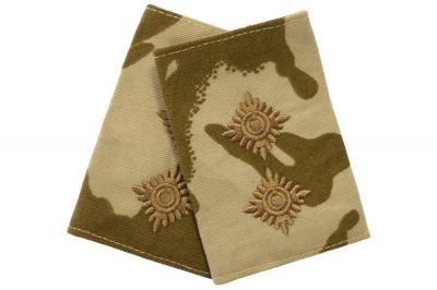 Rank Slide Pair (Desert DPM) - Lieutenant