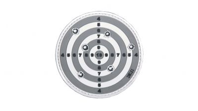101 Inc PVC Velcro Patch "Target" (Grey)