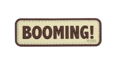 101 Inc PVC Velcro Patch "Booming!" (Tan)