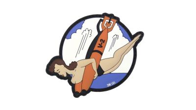 101 Inc PVC Velcro Patch "V-2" (Red)