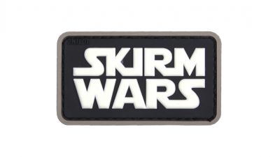 101 Inc PVC Velcro Patch "Skirm Wars" (Black)