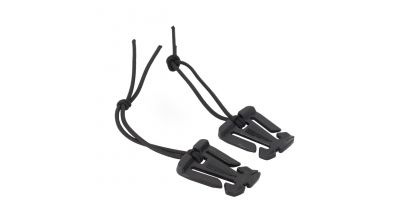 ZO Molle Elastic Buckle (Pack of 2) (Black)