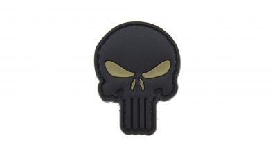 ZO PVC Velcro Patch "Tan Eyed Punisher" (Black)