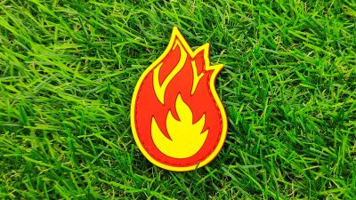 ZO PVC Velcro Patch "Fire"
