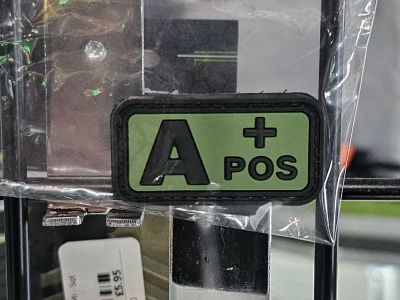 ZO PVC Velcro Patch "A+" (Olive)