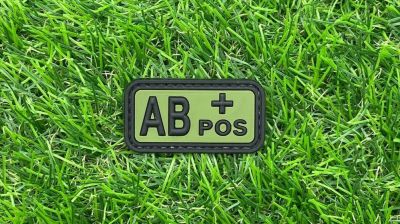 ZO PVC Velcro Patch "AB+" (Olive)