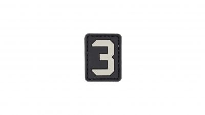 ZO PVC Velcro Patch "Number 3"