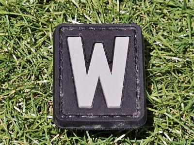 ZO PVC Velcro Patch "Letter W"
