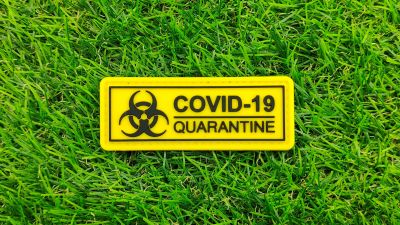 ZO PVC Velcro Patch "Quarantine" (Yellow)