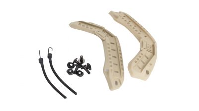 ZO Rail Set for FAST Helmet Rail Retention System (Dark Earth)