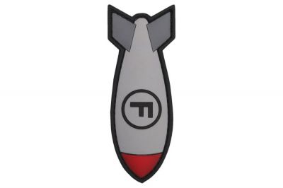 101 Inc PVC Velcro Patch "F-Bomb" (Grey)