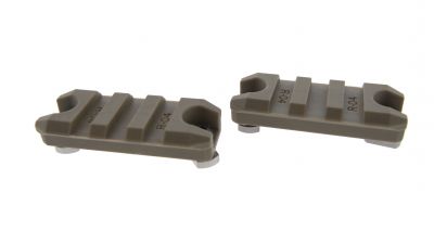 Ares Polymer RIS Rail Set 3 Slot for MLock (Dark Earth)