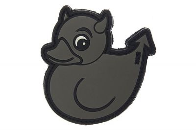 101 Inc PVC Velcro Patch "Devil Duck" (Grey)
