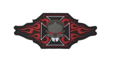 101 Inc PVC Velcro Patch "Maltezer Skull"
