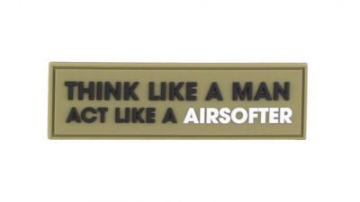 101 Inc PVC Velcro "Think Like a Man" (Olive)