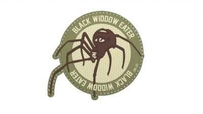 101 Inc PVC Velcro Patch "Black Widdow" (Green)