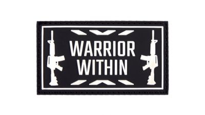 101 Inc PVC Velcro "Warrior Within" (Black)