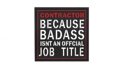 101 Inc PVC Velcro Patch "Contractor"