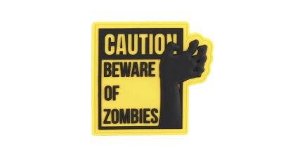 101 Inc PVC Velcro Patch "Caution Zombies"