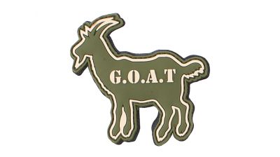 101 Inc PVC Velcro Patch "G.O.A.T" (Green)