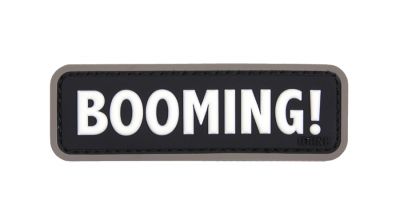 101 Inc PVC Velcro Patch "Booming!" (Black)