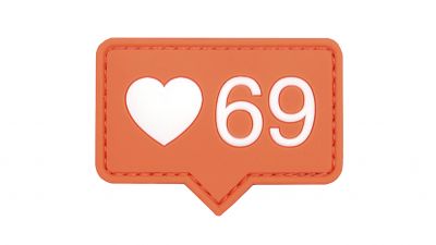 101 Inc PVC Velcro Patch "Love 69"