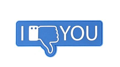 101 Inc PVC Velcro "I Don't Like You" (Blue)