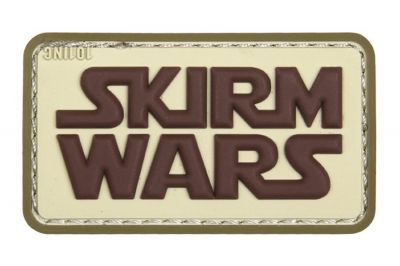 101 Inc PVC Velcro Patch "Skirm Wars" (Brown)