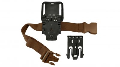 Kydex Customs Mid Ride Mount Combo (Coyote Brown)