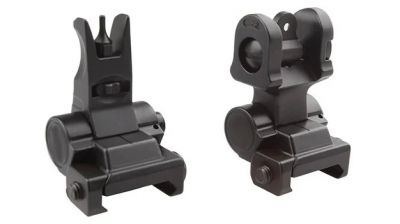 Mad Dog Full Steel Folding Front & Rear Sig MCX Iron Sight Set