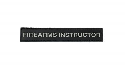 ZO PVC Velcro Patch "Firearms Instructor" (Grey)