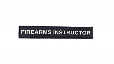 ZO PVC Velcro Patch "Firearms Instructor" (White)