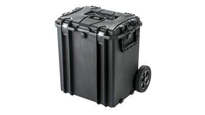 ZO Hard Accessory Trolley Pro Set of 46x35x42cm & 46x35x20cm (Black)