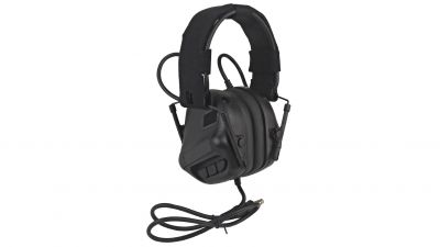 ZO Active Ears Headset with Noise Reduction, Amplification & Built-In Comms with Headband & FAST Mounts (Black)