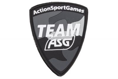 ASG Velcro PVC Patch "Team ASG" (Black)