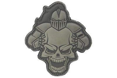 101 Inc PVC Velcro Patch "Knight" (Grey)