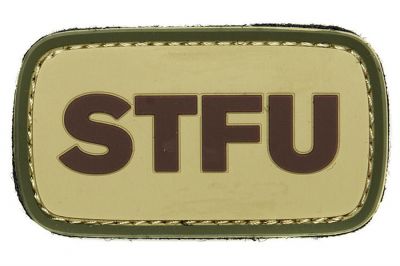 101 Inc PVC Velcro Patch "STFU"