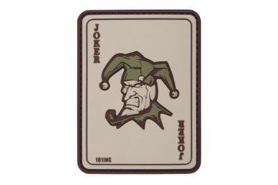 101 Inc PVC Velcro Patch "Joker" (Tan)