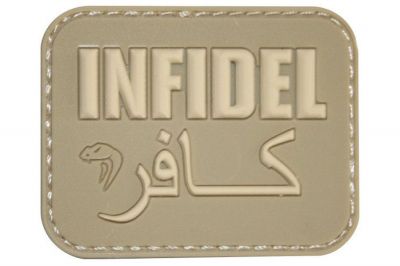 Viper Velcro PVC Morale Patch "Infidel" (Coyote Tan)