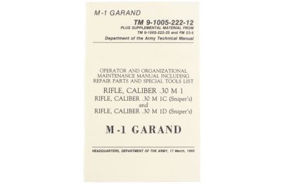 U.S Army M1 Garand Technical Manual