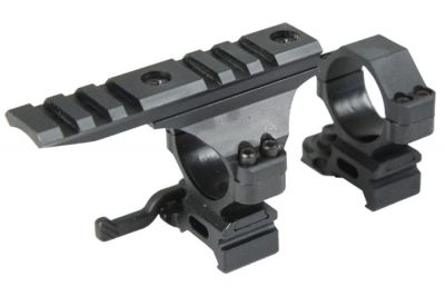 Bravo QD Scope Ring Set with 20mm RIS Rail Ring Topper