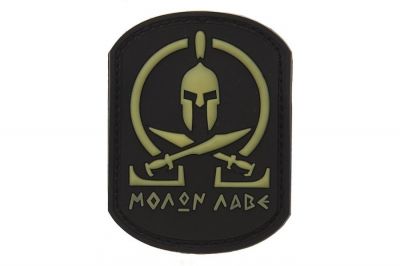101 Inc PVC Velcro Patch "ΜΟΛΩΝ ΛΑΒΕ" (Glow in the Dark)