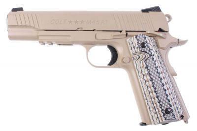 KWC/Cybergun CO2BB Colt 1911 Rail Gun M45A1 (Tan)