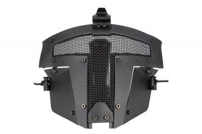 Pirate Arms Warrior Steel Face Mask for Fast Helmets (Black)