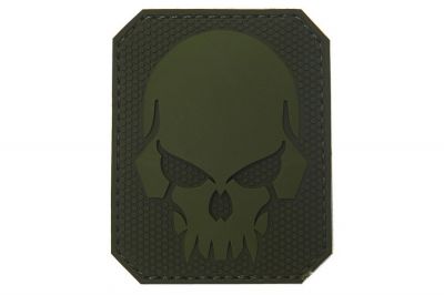 101 Inc PVC Velcro Patch "Pirate Skull" (Olive)