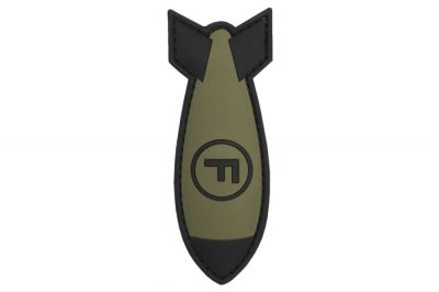 101 Inc PVC Velcro Patch "F-Bomb" (Olive)