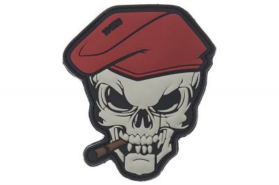 101 Inc PVC Velcro Patch "Cigar Skull"