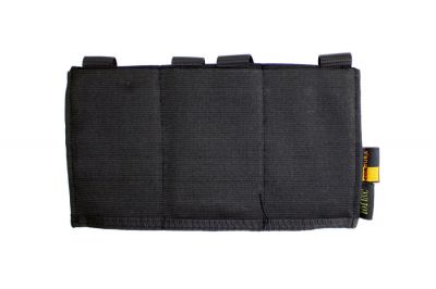 101 Inc MOLLE Elastic Triple M4 Mag Pouch (Black)