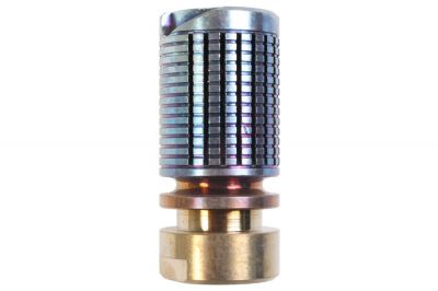 G&P URX Steel Flash Hider with Burnt Blue Finish 14mm CCW